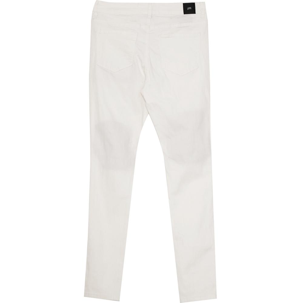 Jean déchiré biker blanc