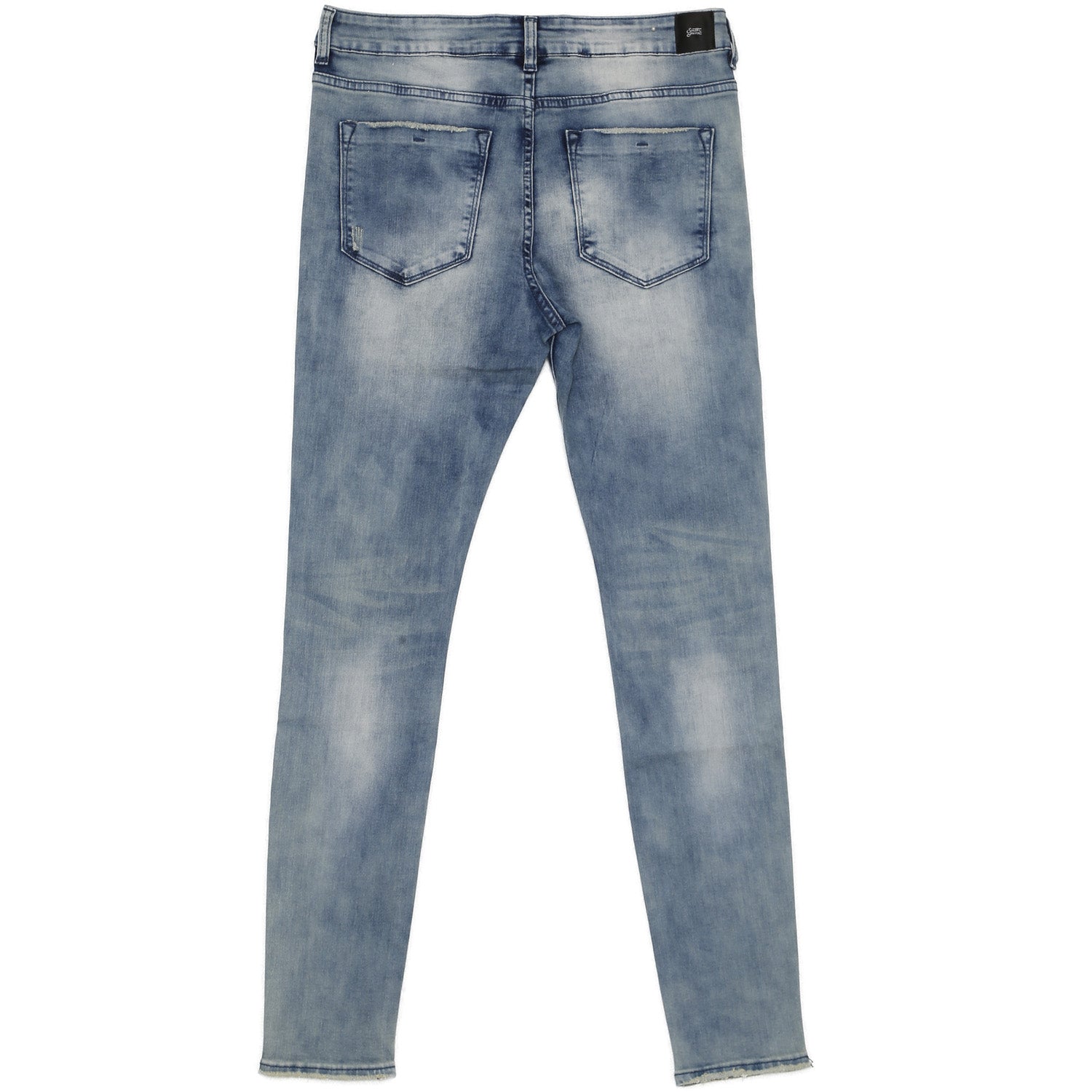 Sixth June - Jean usé base logo bleu clair