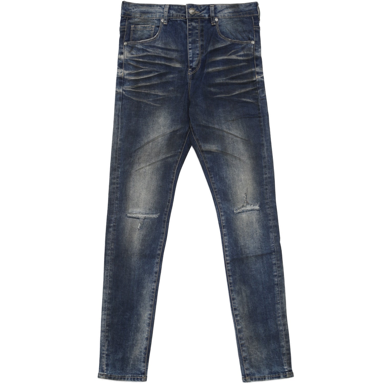 Sixth June - Jean trous genou délavé bleu