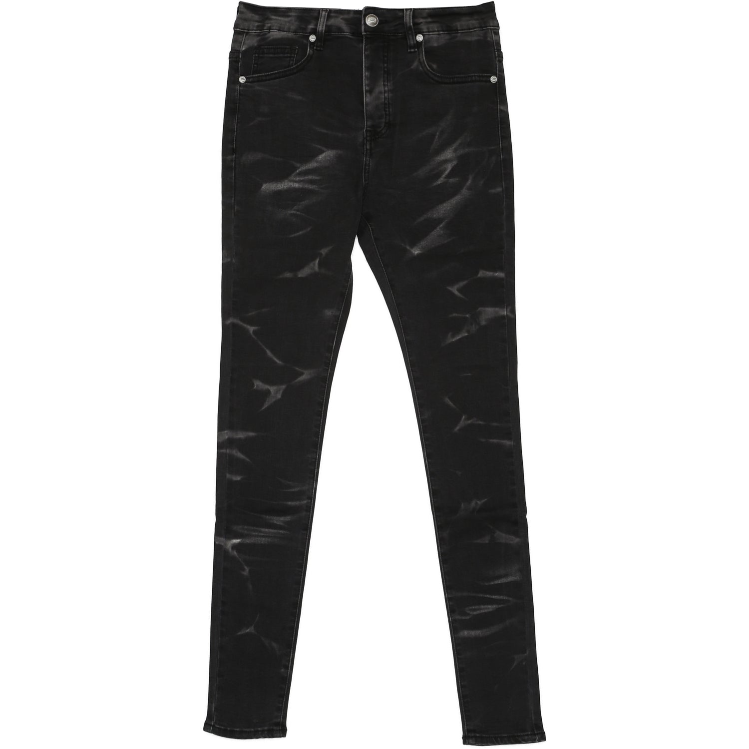 Sixth June - Jean délavé vagues gris foncé