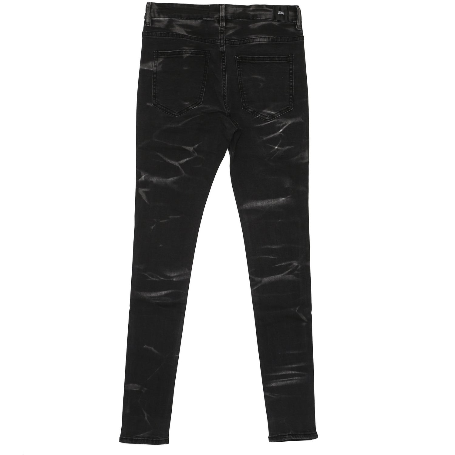 Sixth June - Jean délavé vagues gris foncé