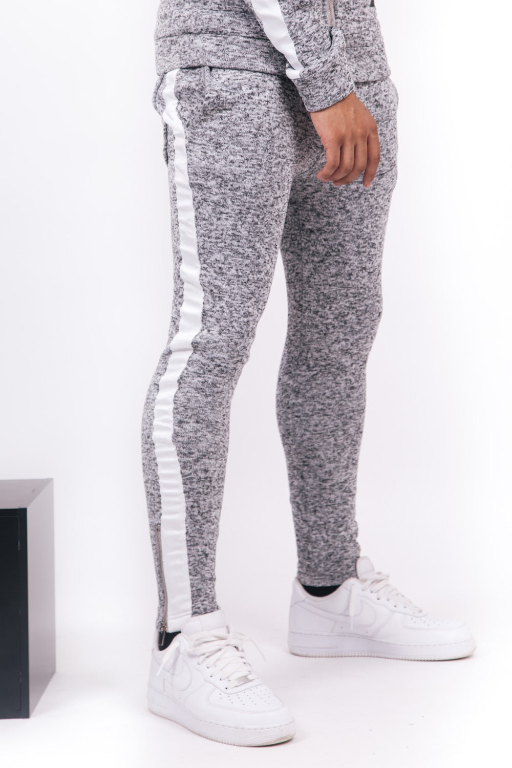 Sixth June - Jogging chiné bandes gris