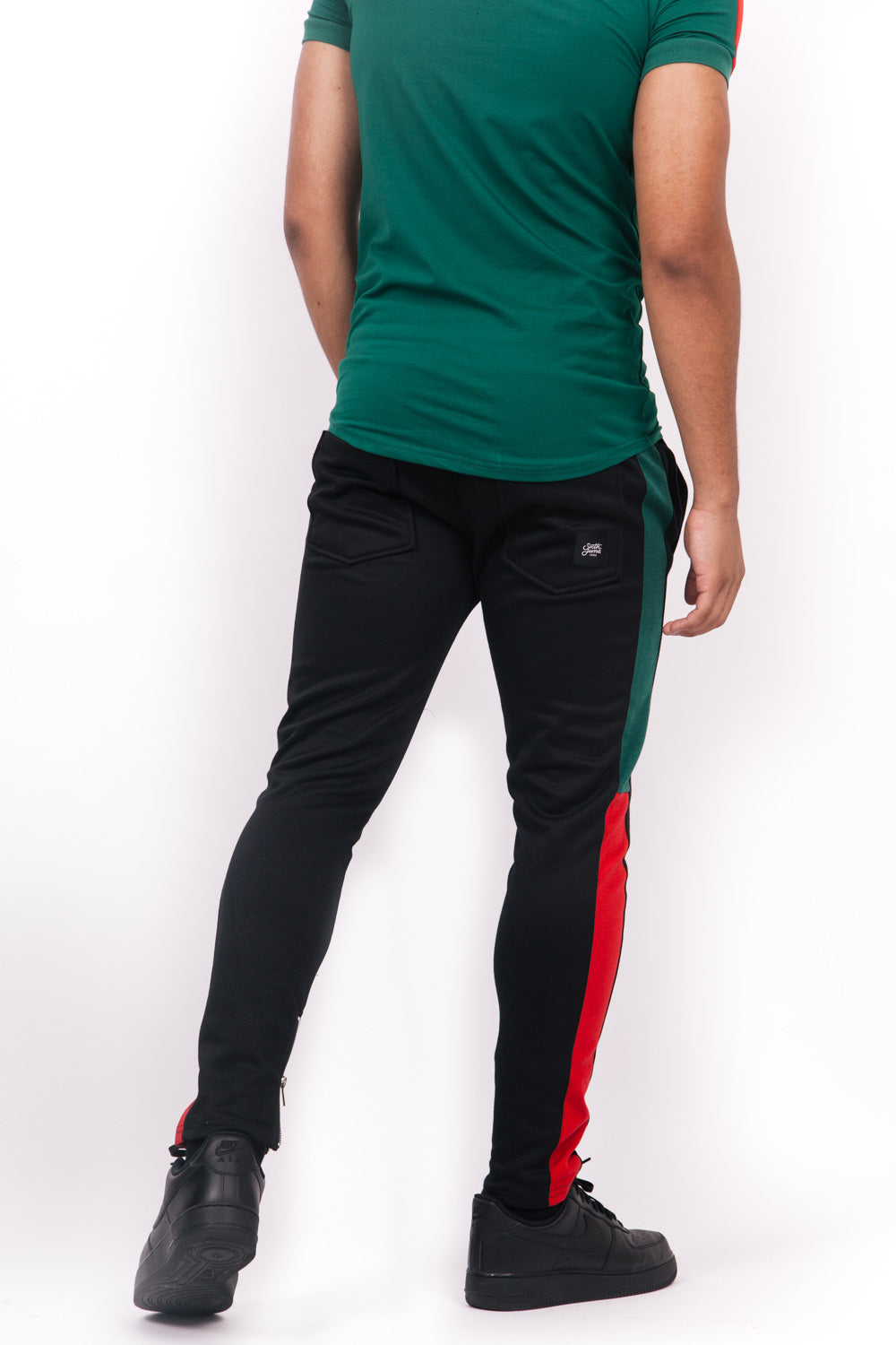 Sixth June - Jogging tricolore noir rouge vert