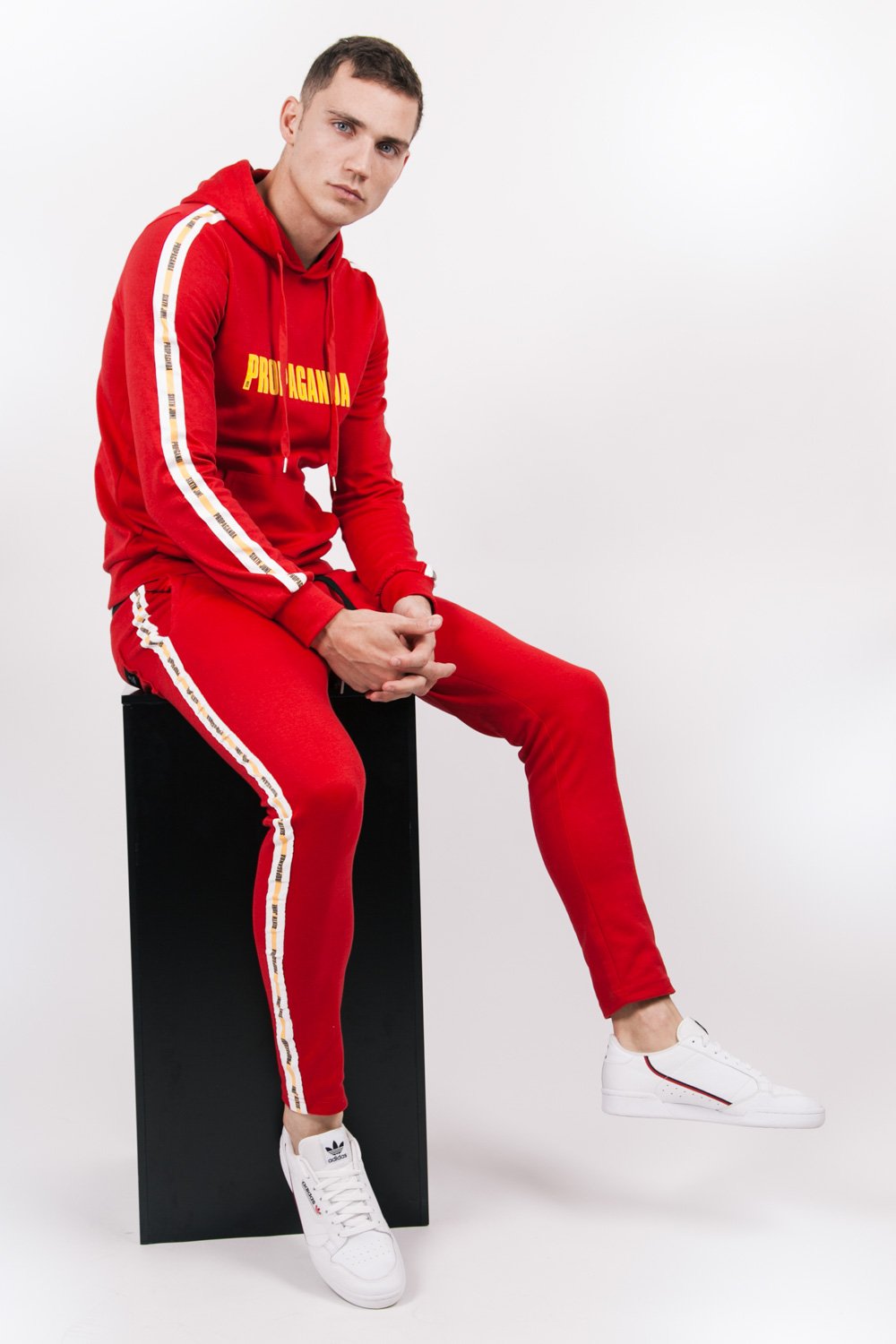 Propaganda Taping Joggers Red