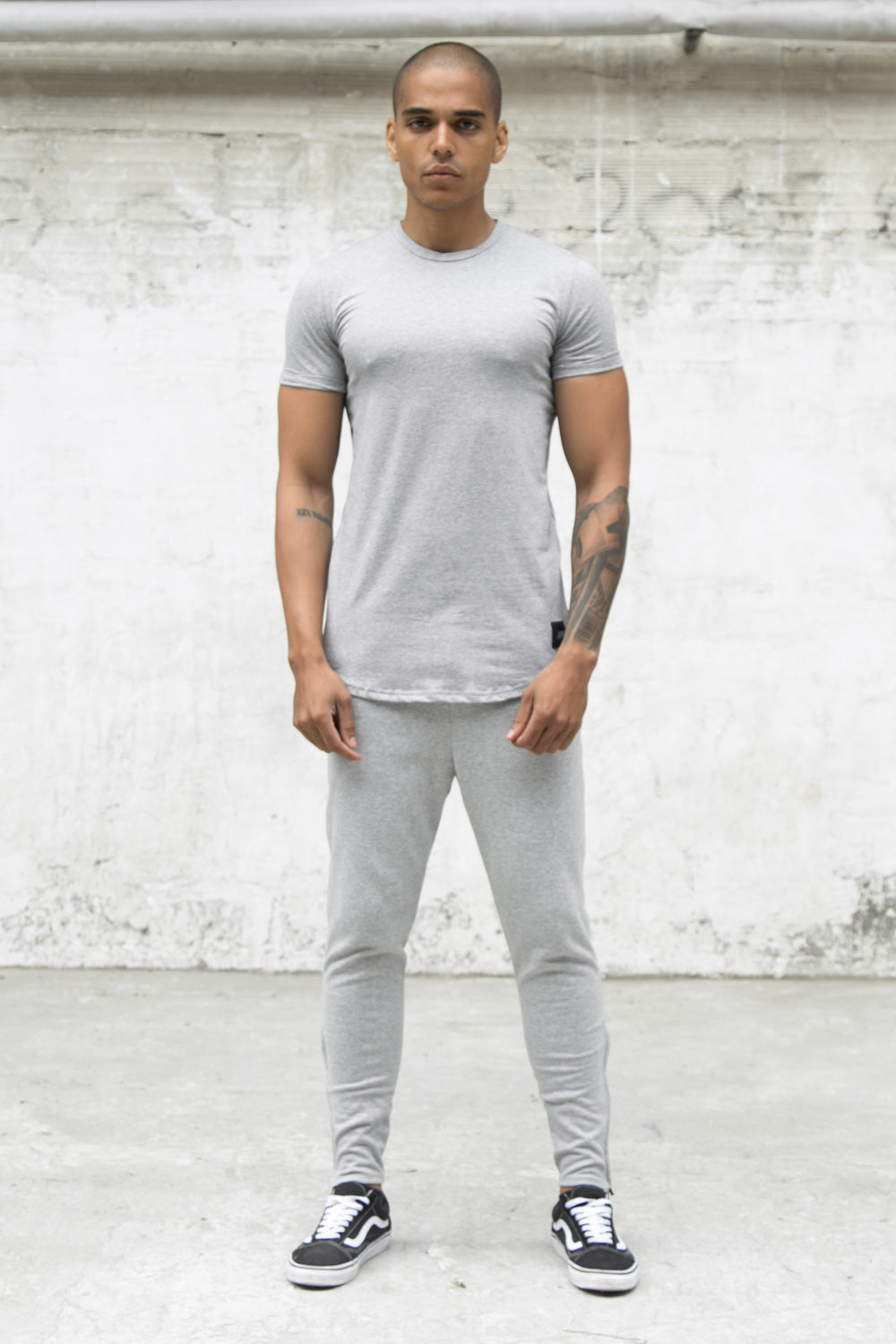 Sixth June - Jogging ajusté zips gris clair