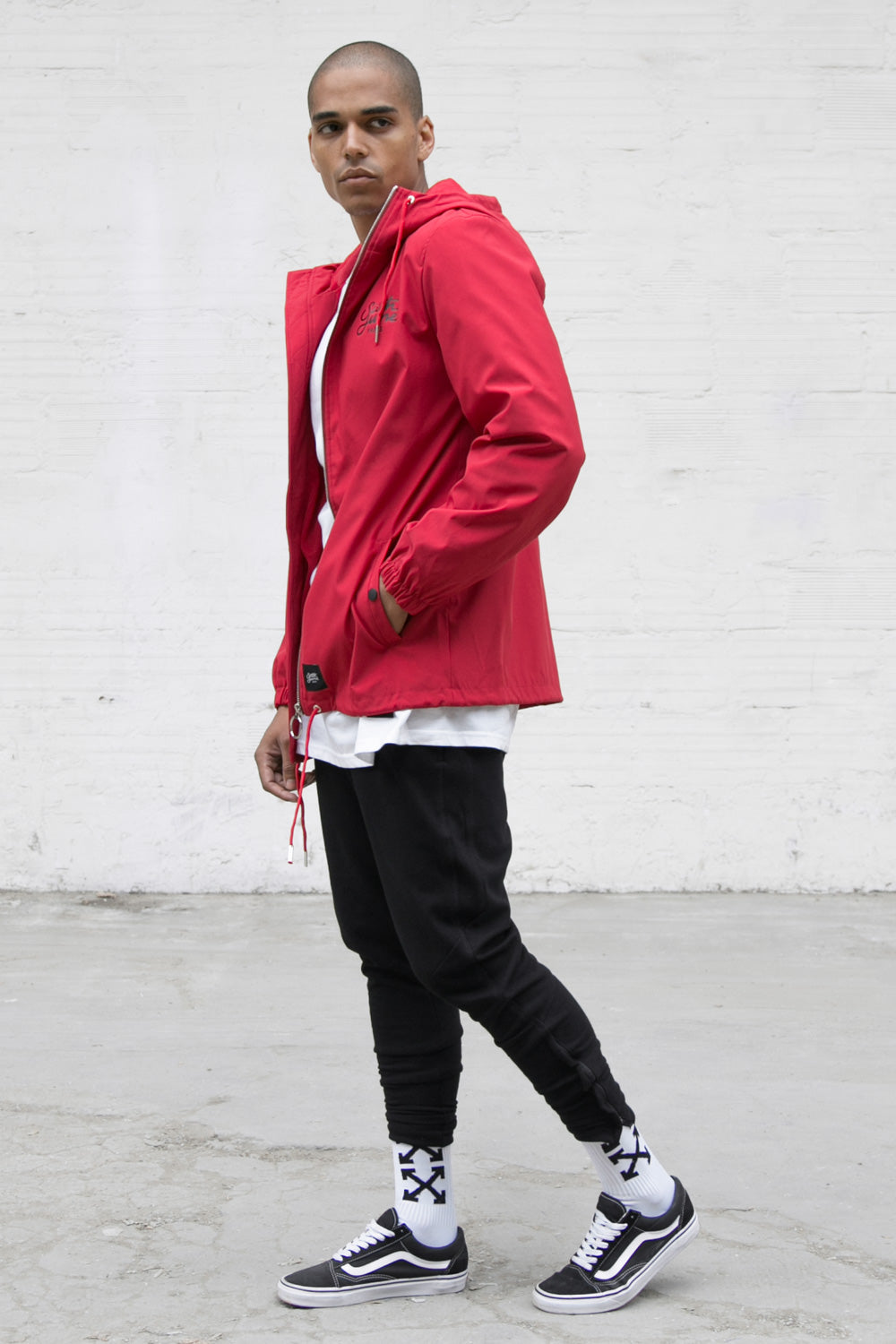 Sixth June - Jogging ajusté zips noir