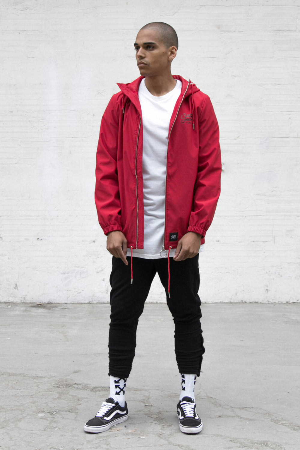 Sixth June - Jogging ajusté zips noir