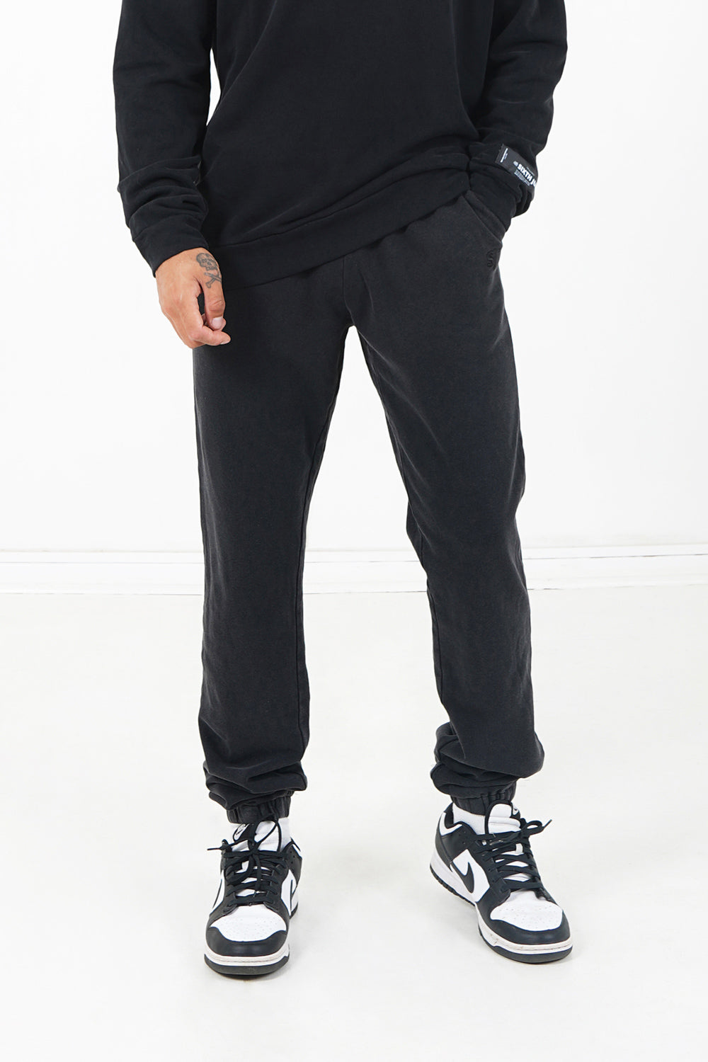 Sixth June - Jogging initiales délavé Noir