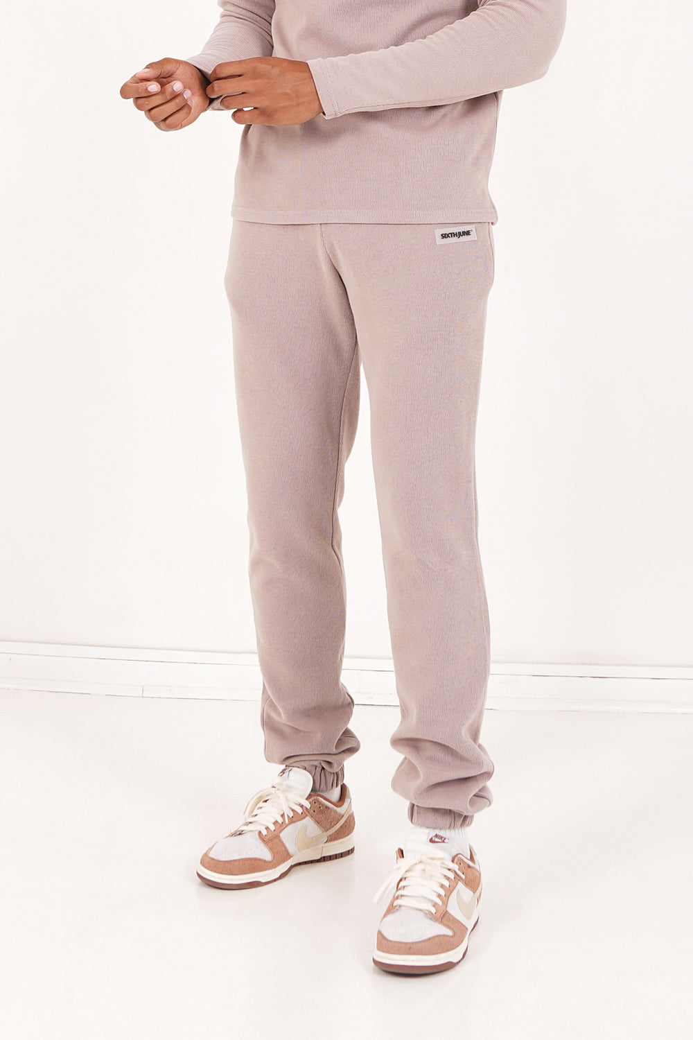 Sixth June - Jogging côtelé cordon Beige clair