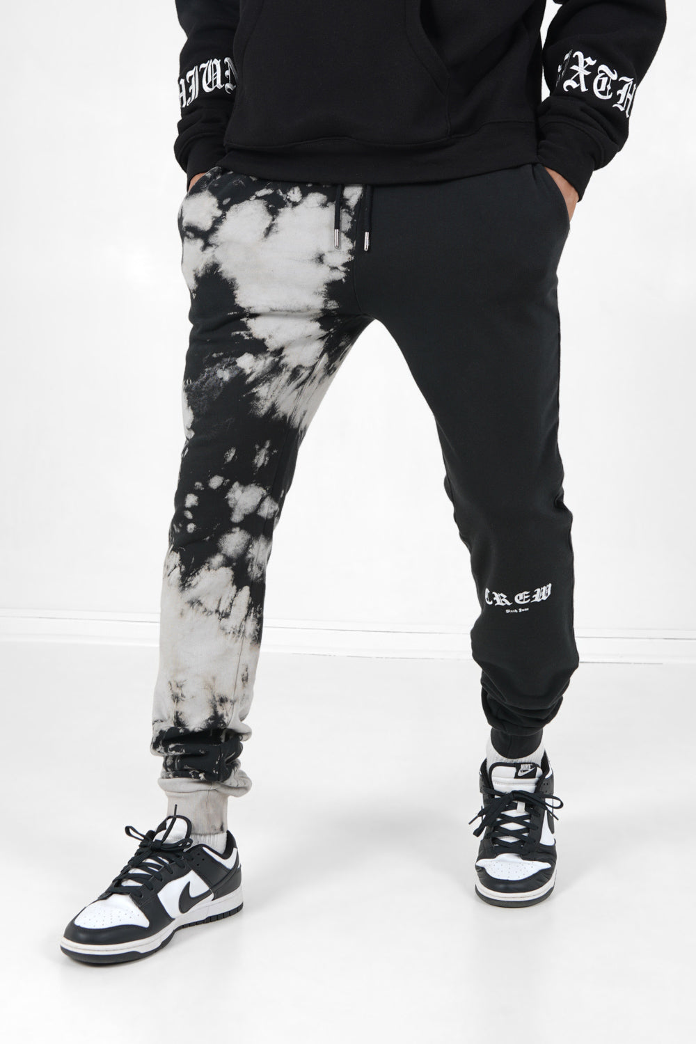 Sixth June - Jogging bicolore tie dye Noir