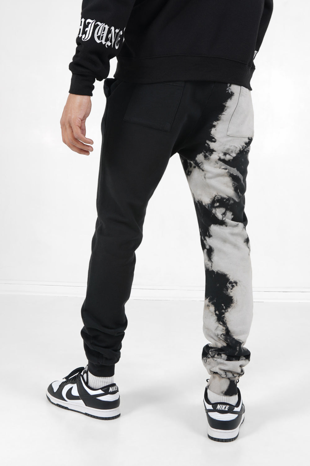 Sixth June - Jogging bicolore tie dye Noir