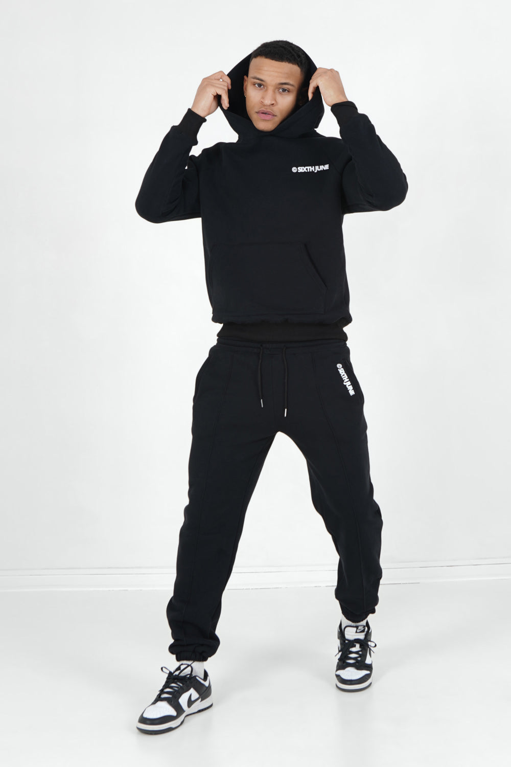 Sixth June - Jogging molletonné surpiqûres Noir