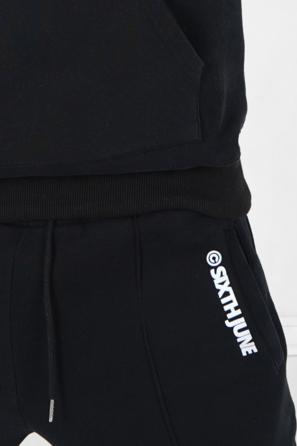 Sixth June - Jogging molletonné surpiqûres Noir