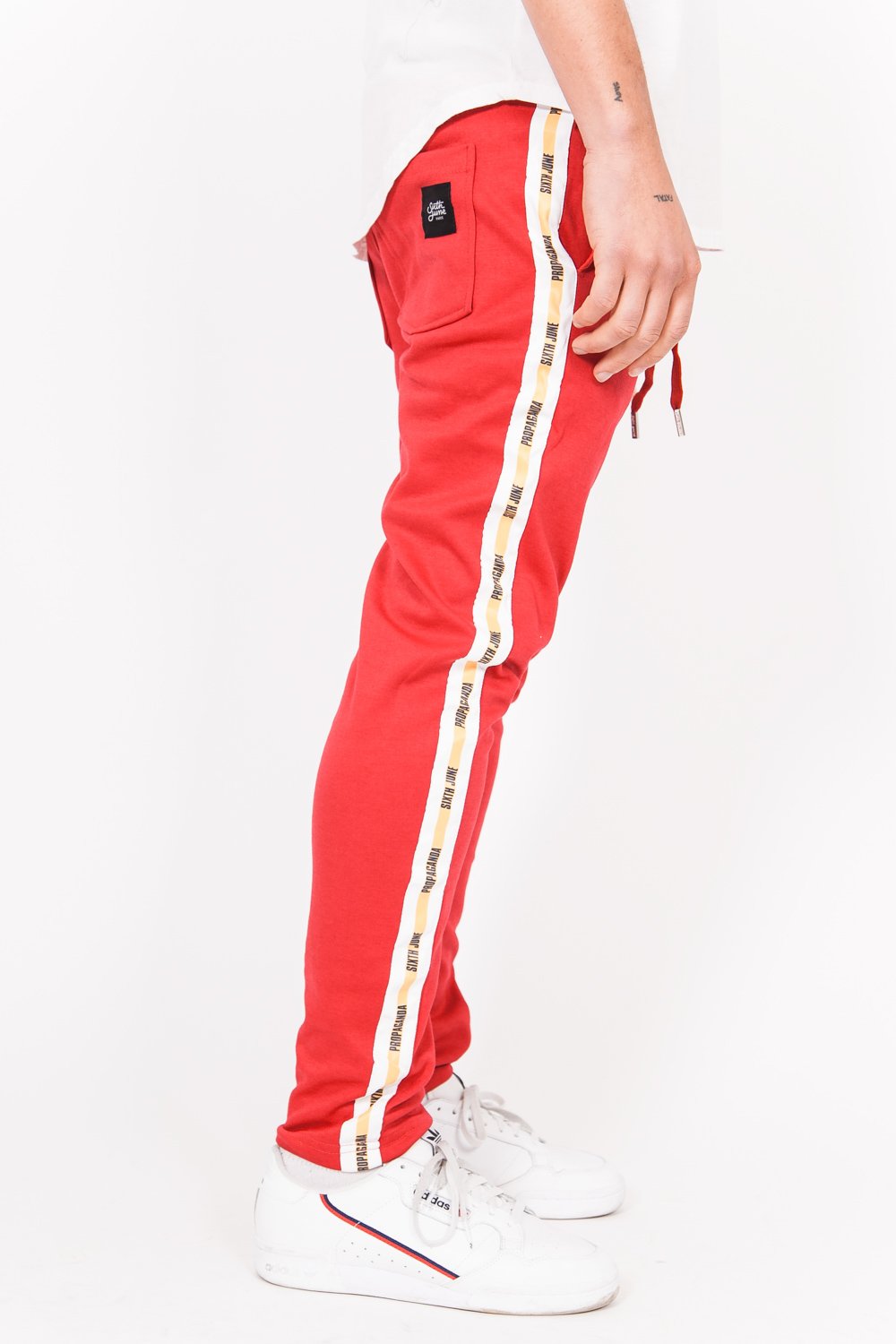 Propaganda Taping Joggers Red