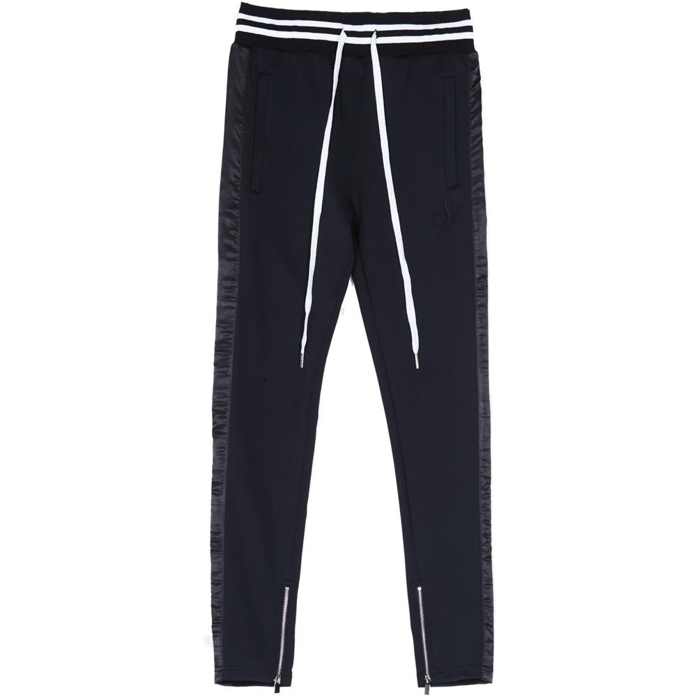 Jogging bandes satin signature noir