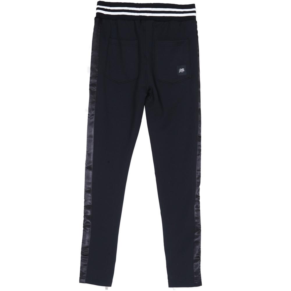 Jogging bandes satin signature noir