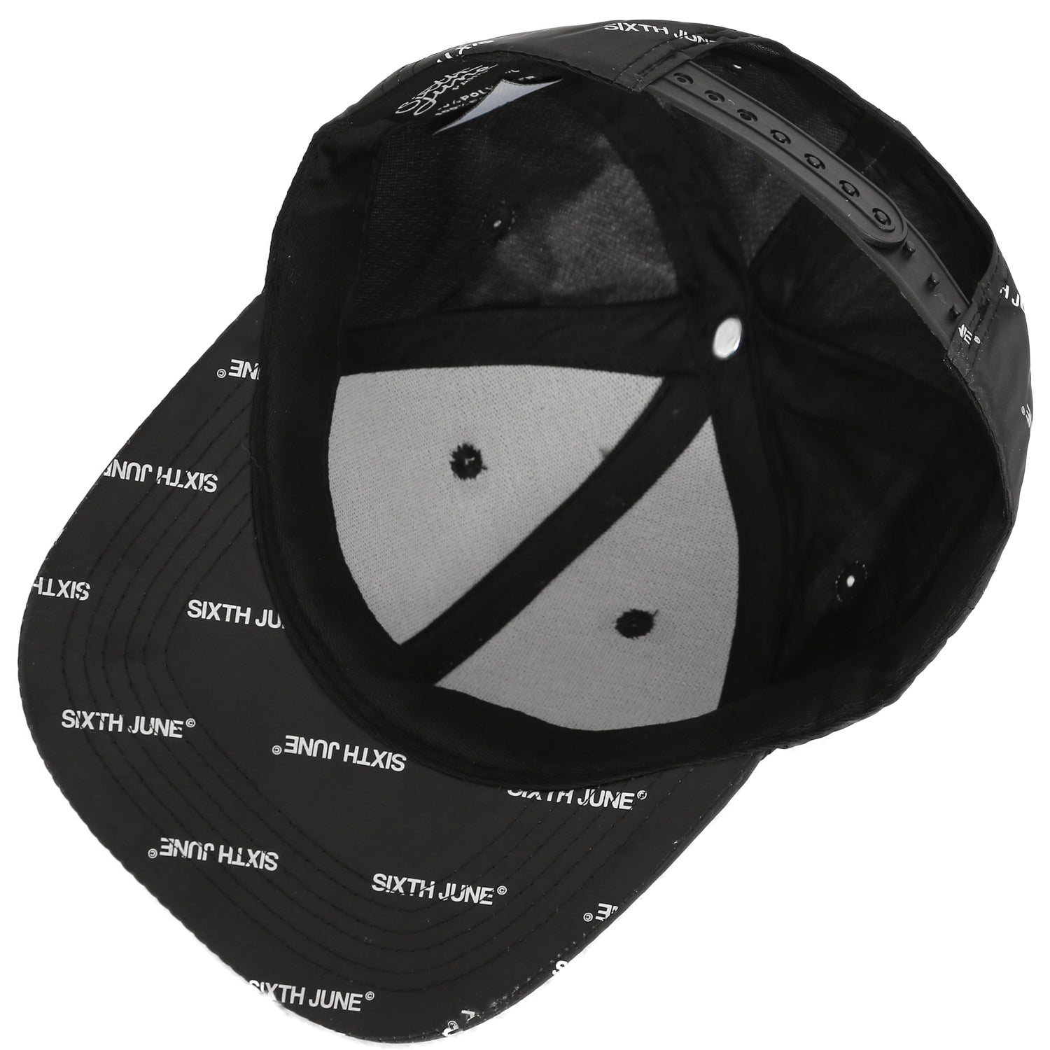 Sixth June - Casquette logomania réfléchissante noir