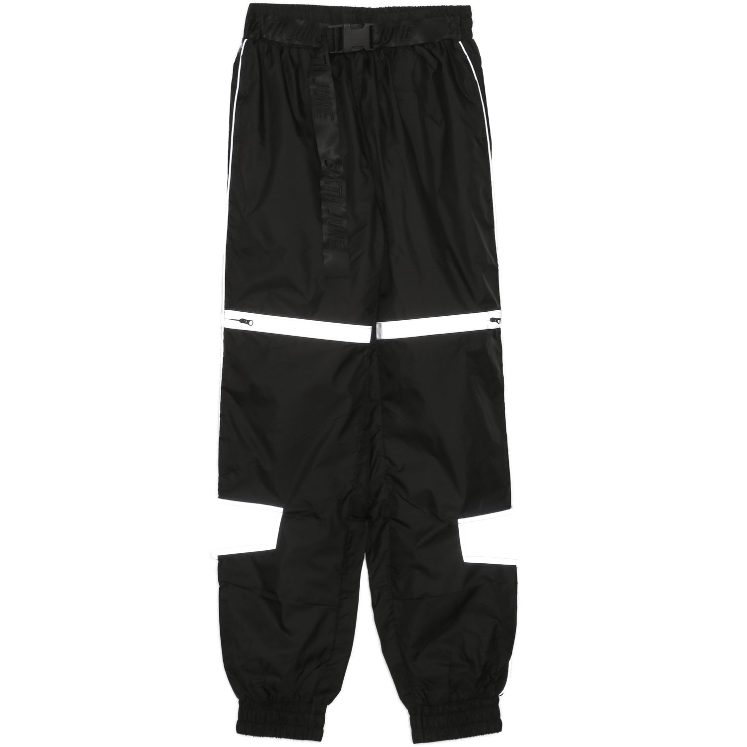 Sixth June - Jogging boucle empiècement réfléchissant noir