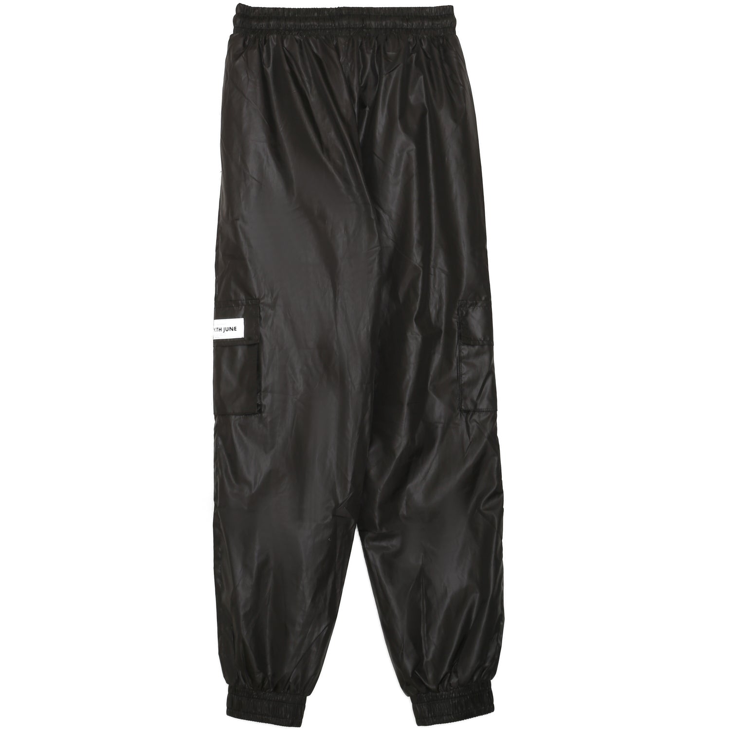 Sixth June - Pantalon jogging brillant zip noir