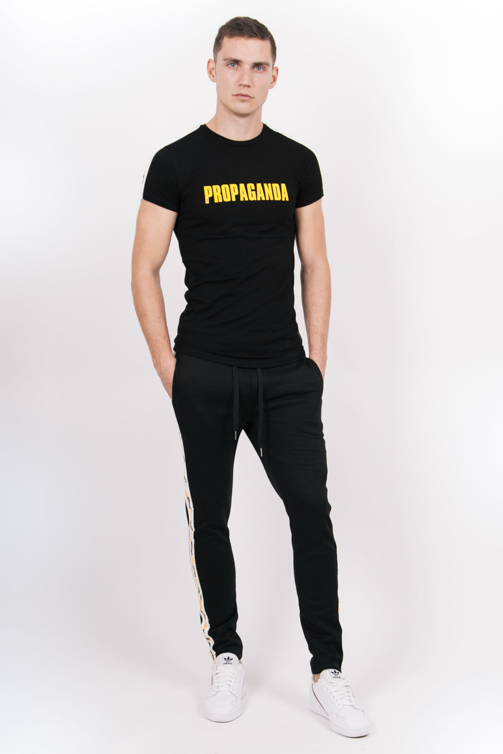 Sixth June - T-shirt Propaganda bandes noir