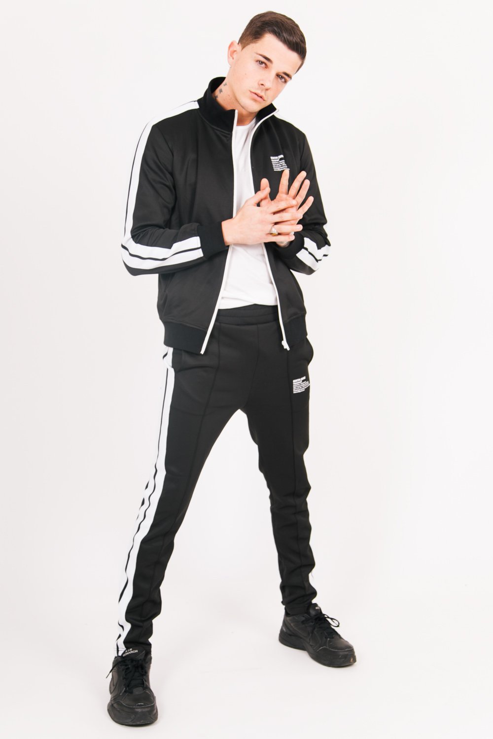 Bas survêtement trackpant noir