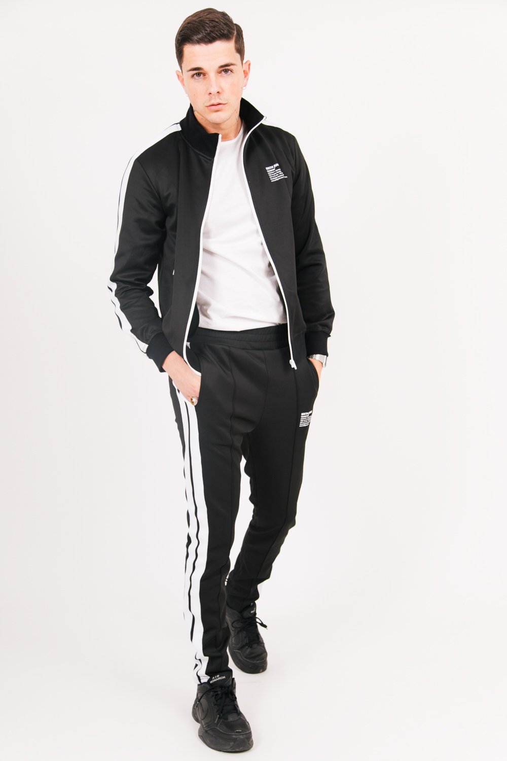 Bas survêtement trackpant noir