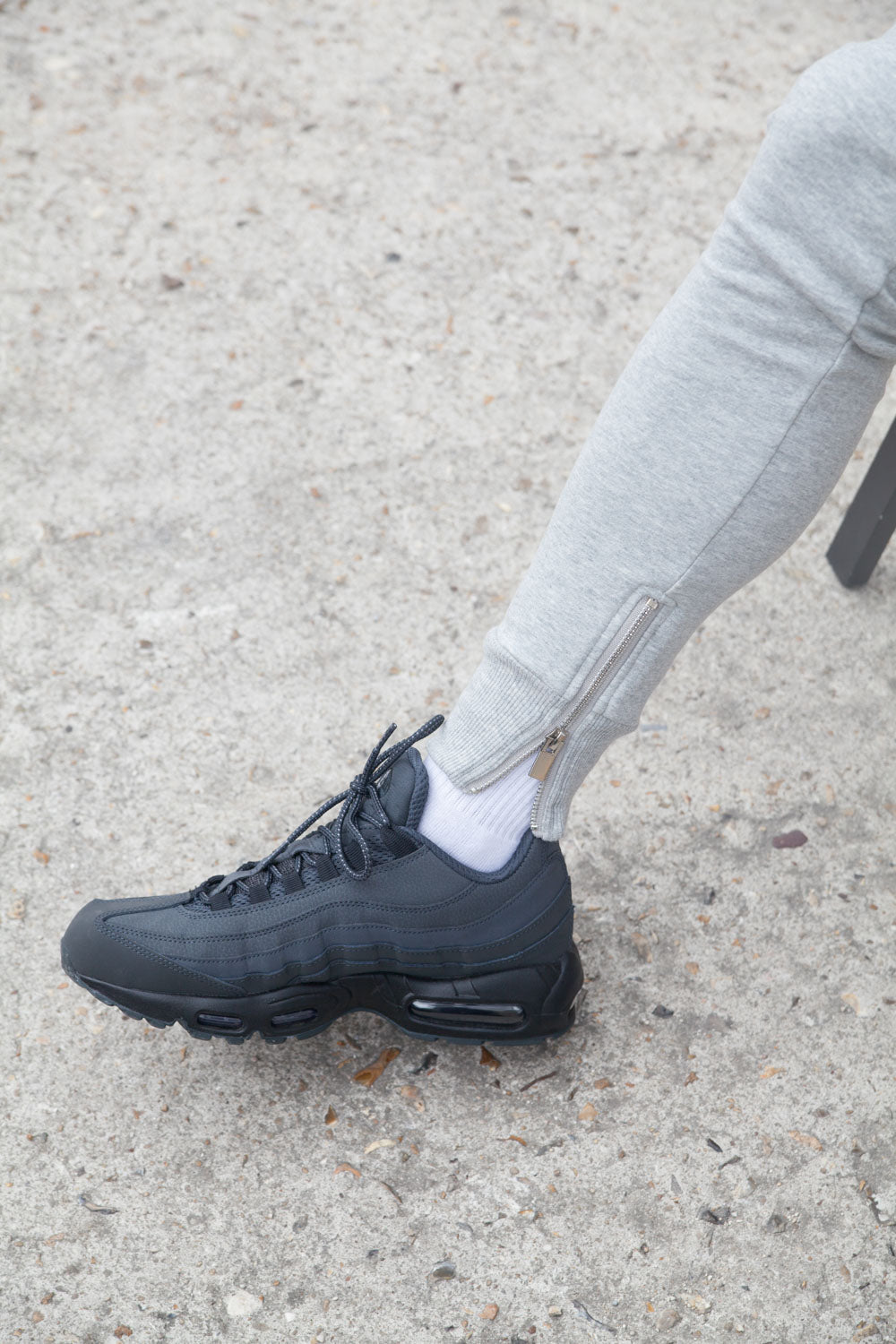 Sixth June - Jogging zips slim gris clair