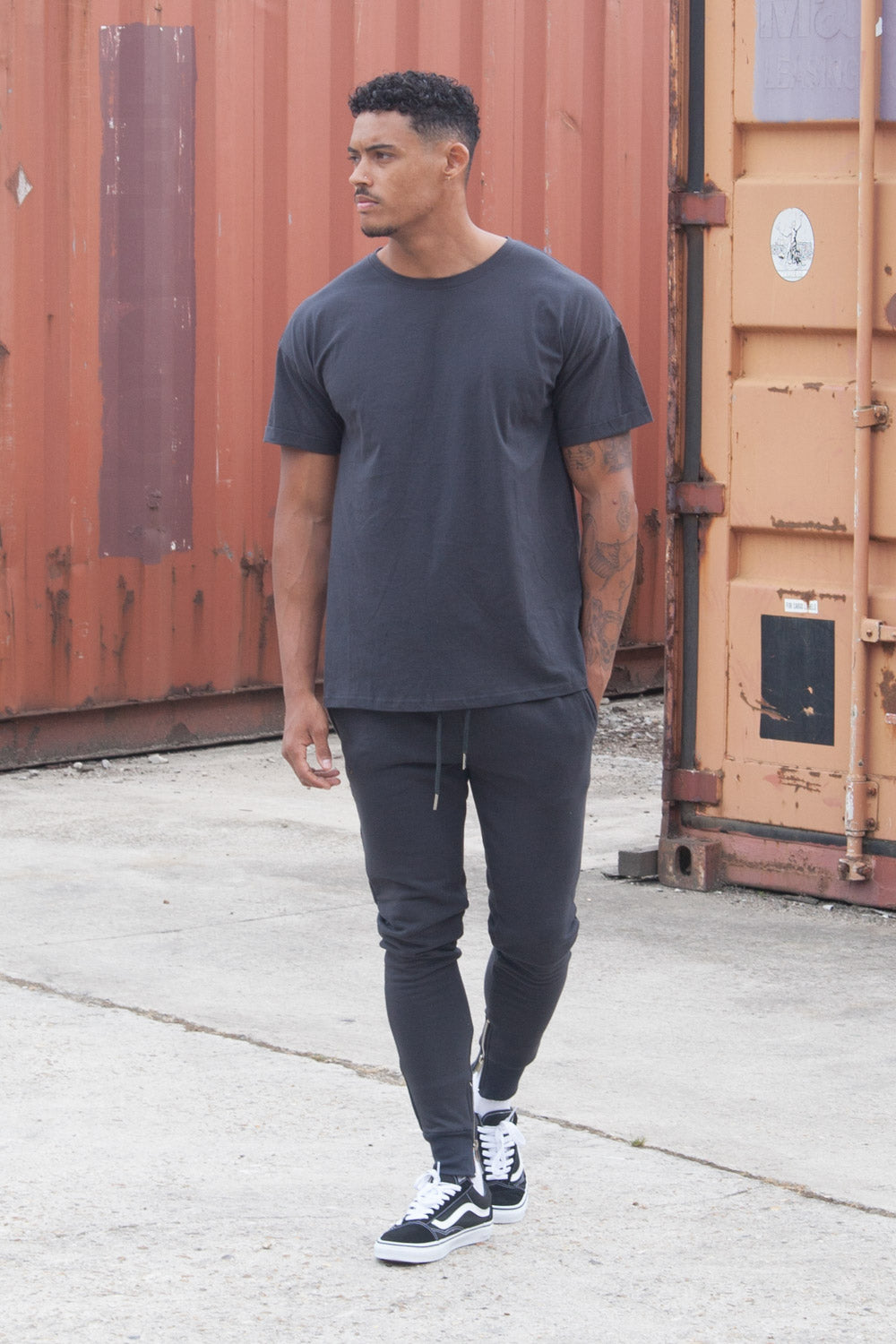 Sixth June - Jogging zips slim gris foncé