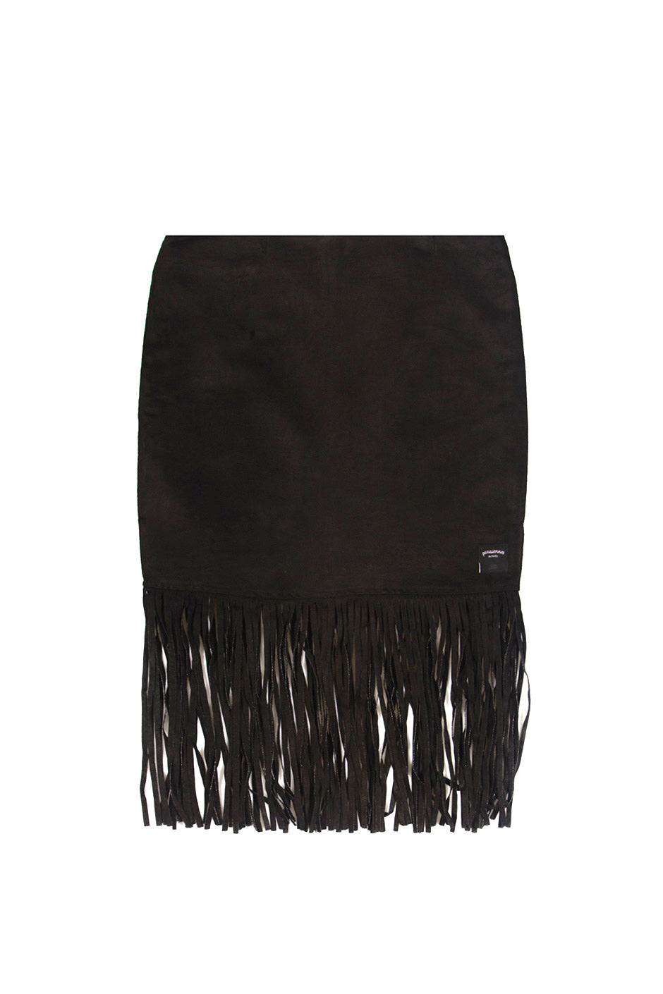 Sixth June - Jupe frange suédé noir 1031V