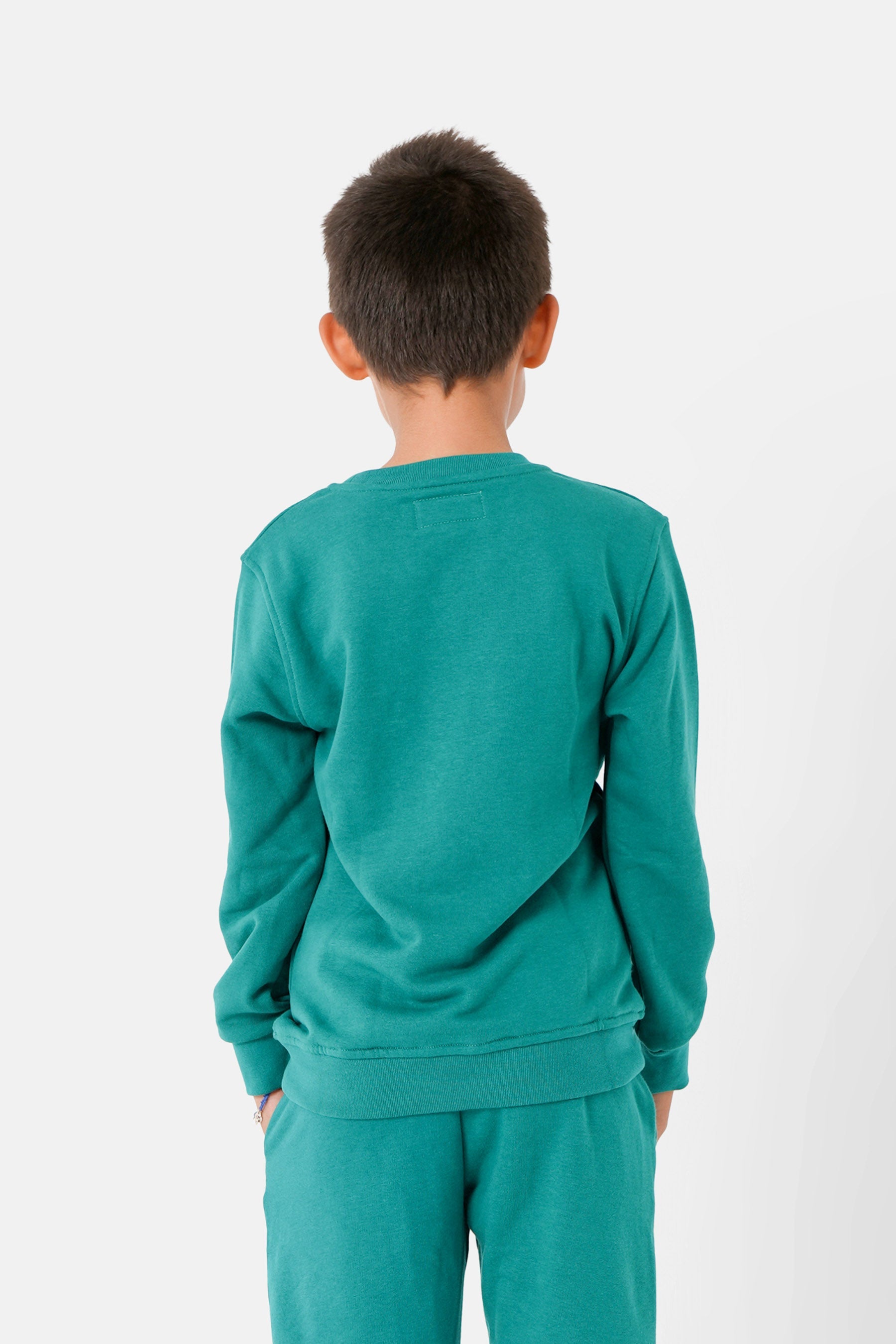 Sixth June - Sweatshirt soft logo brodé junior Vert