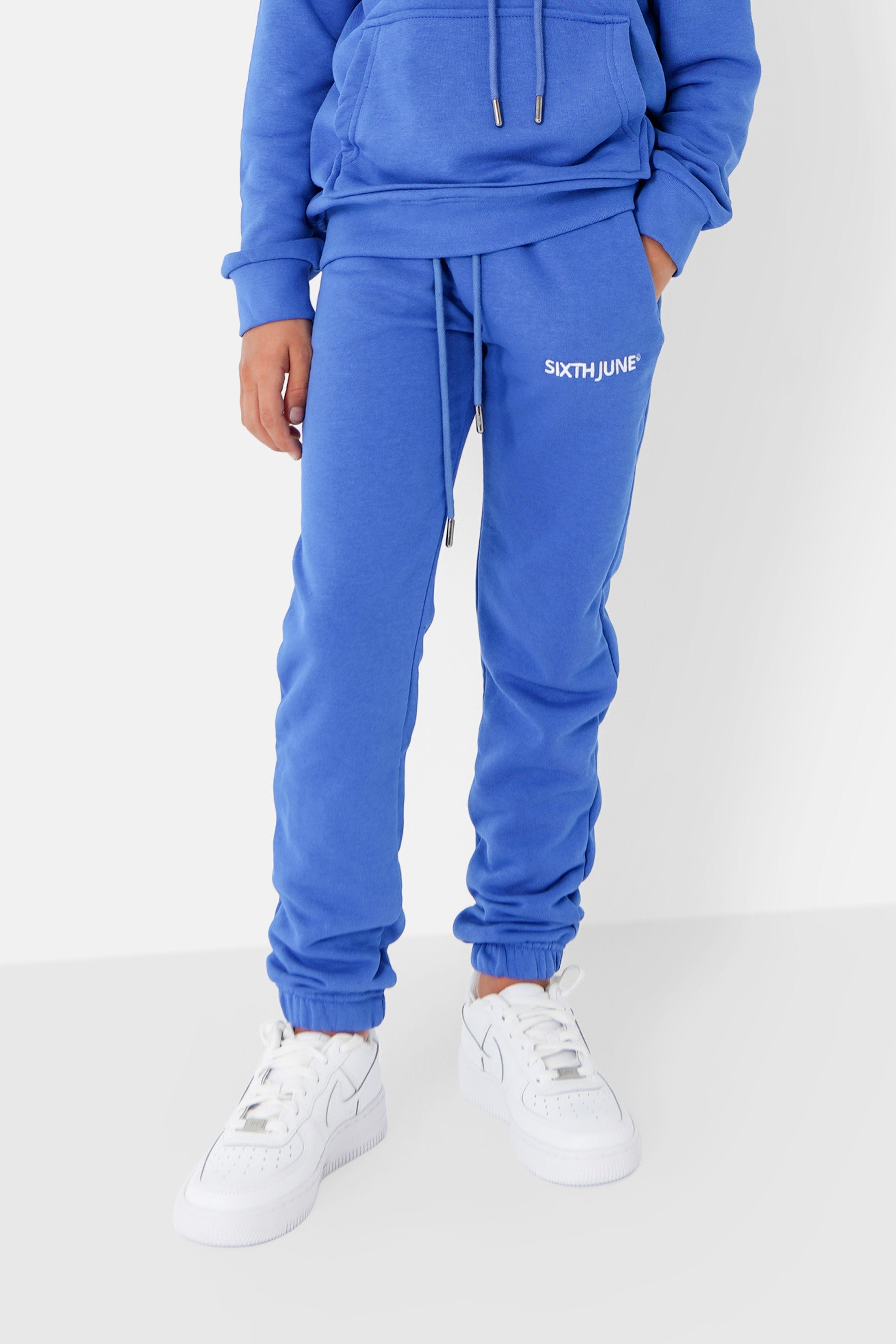 Sixth June - Jogging soft logo brodé junior Bleu foncé