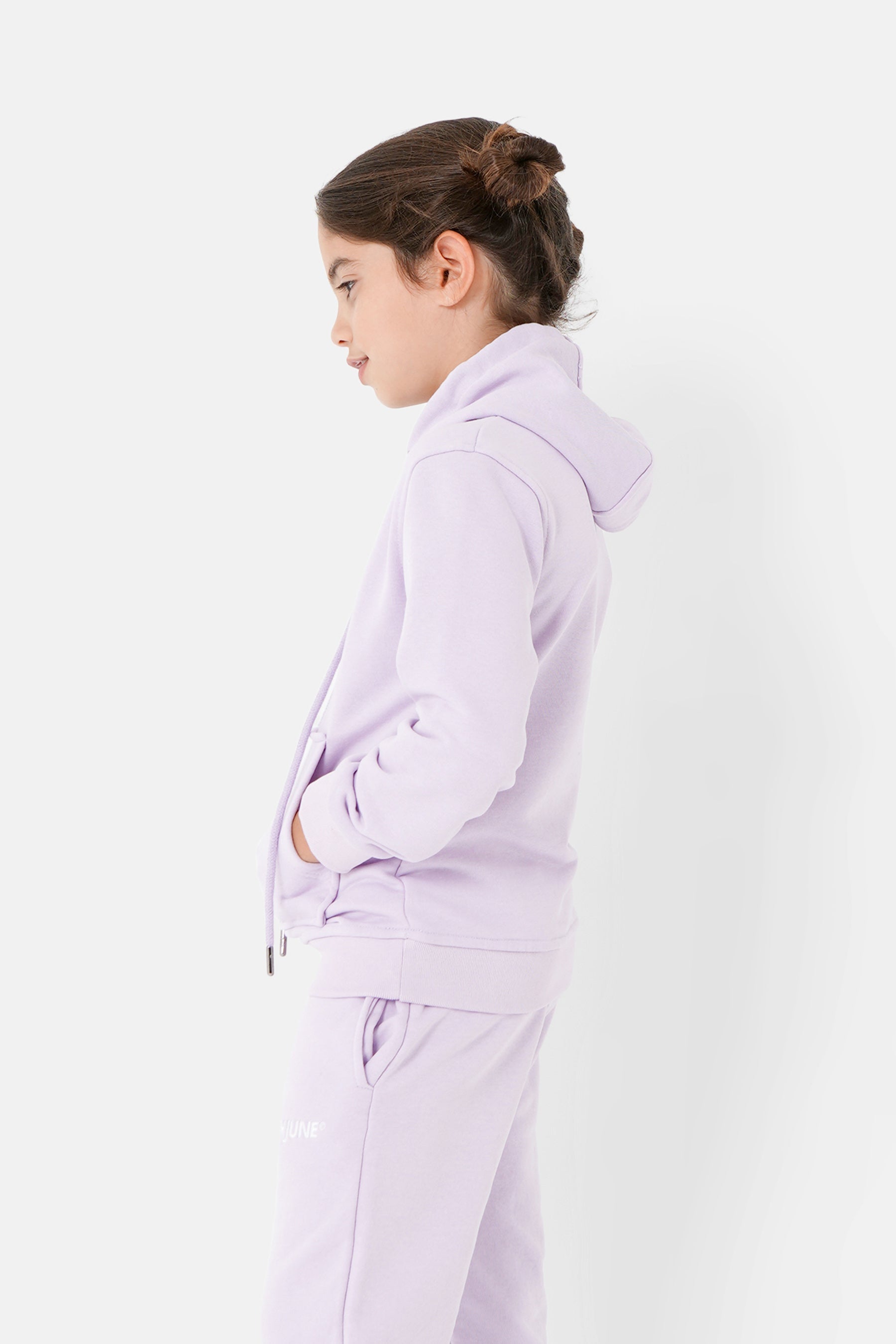 Sixth June - Sweat capuche logo brodé junior Violet