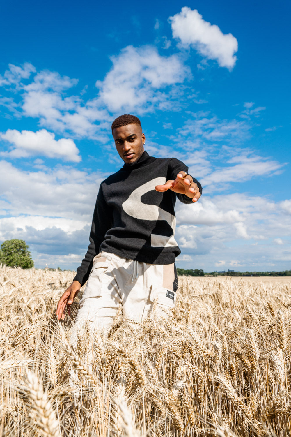 Sixth June - Pull maille logo asymétrique Noir