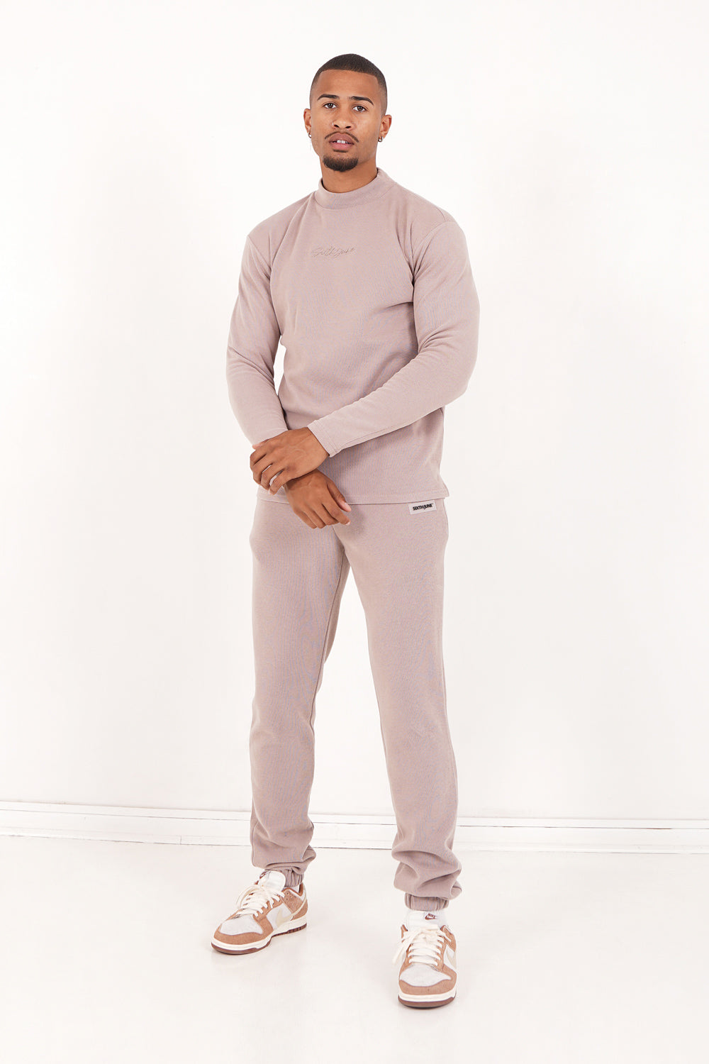 Sixth June - Pull maille logo signature Beige