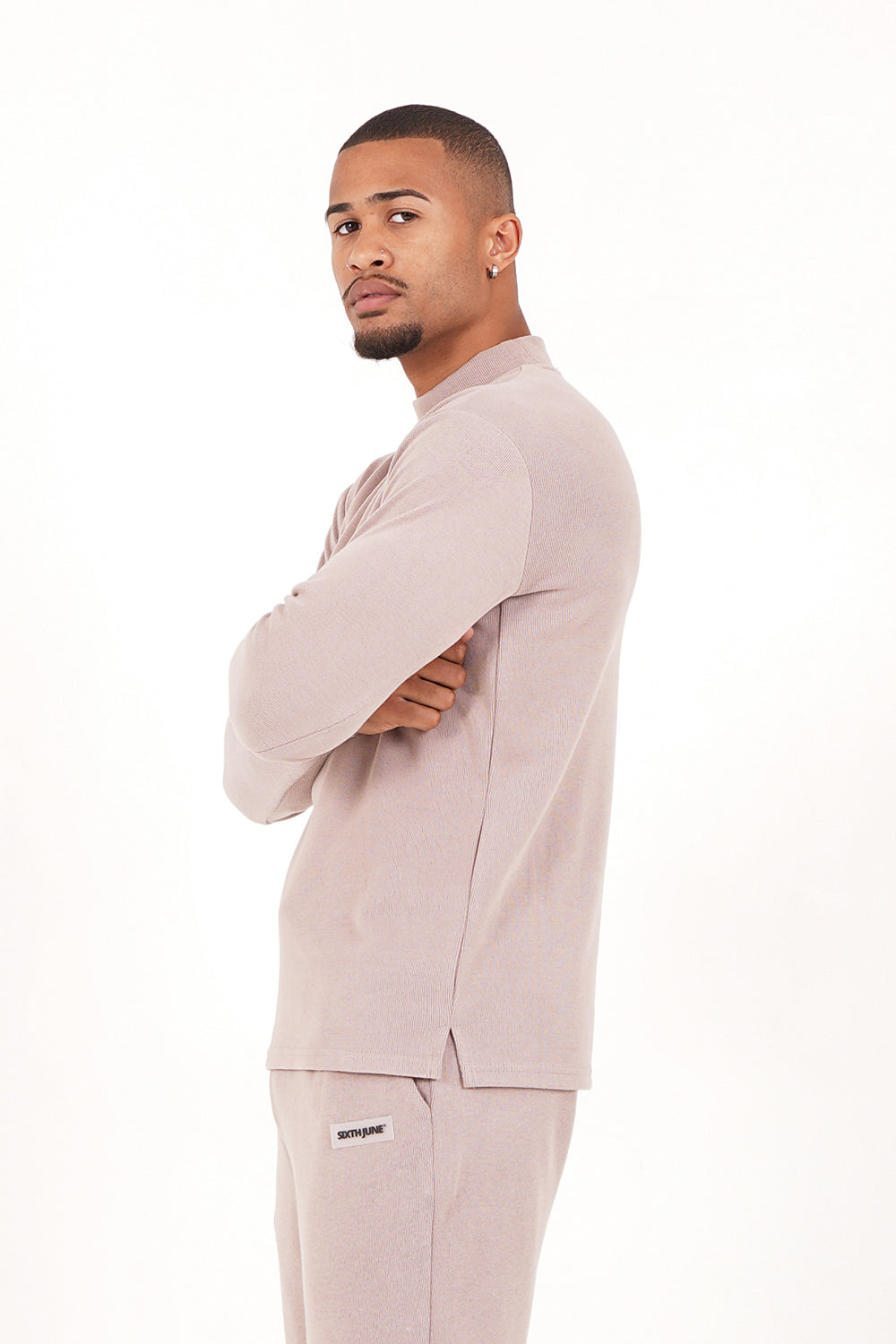 Sixth June - Pull maille logo signature Beige