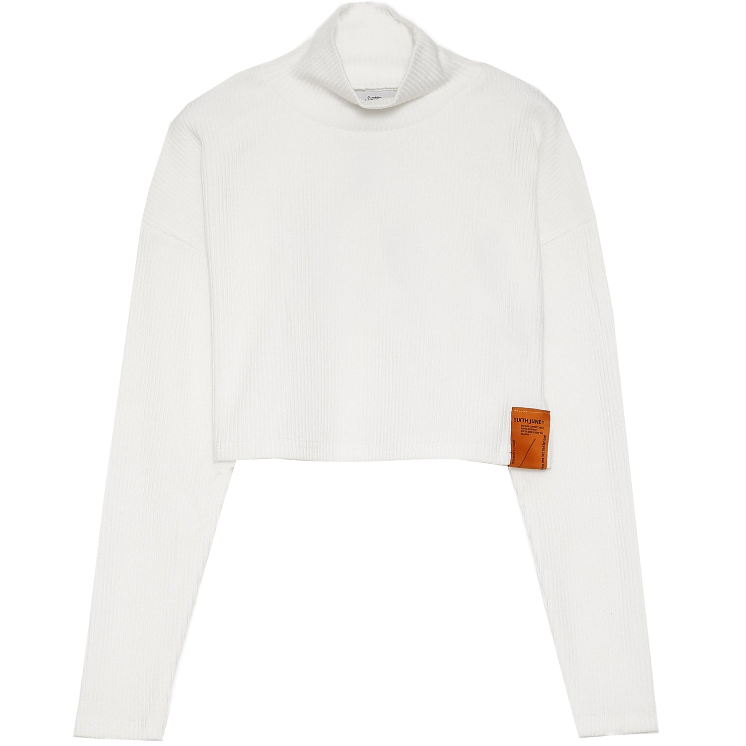 Sixth June - Pull léger court col blanc