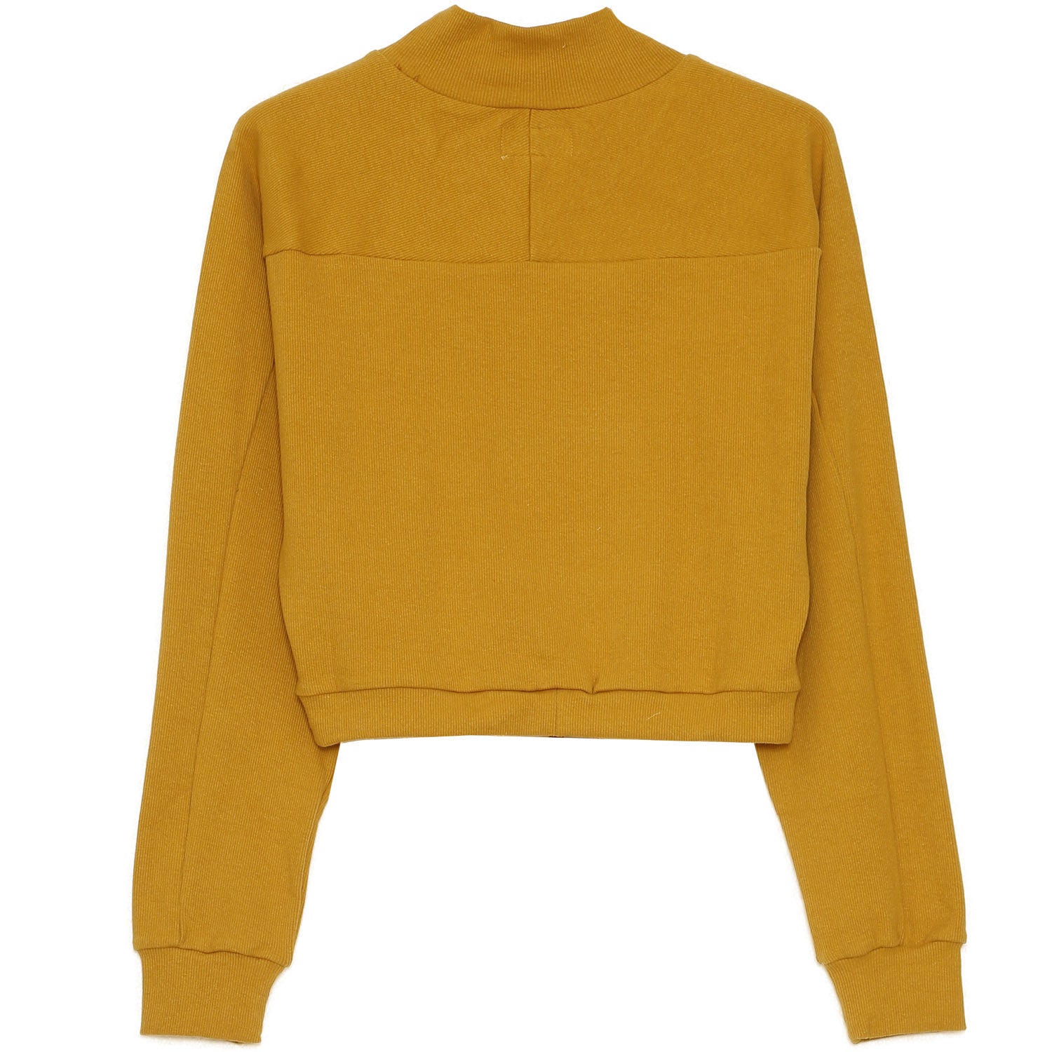 Sixth June - Pull cordon col montant moutarde