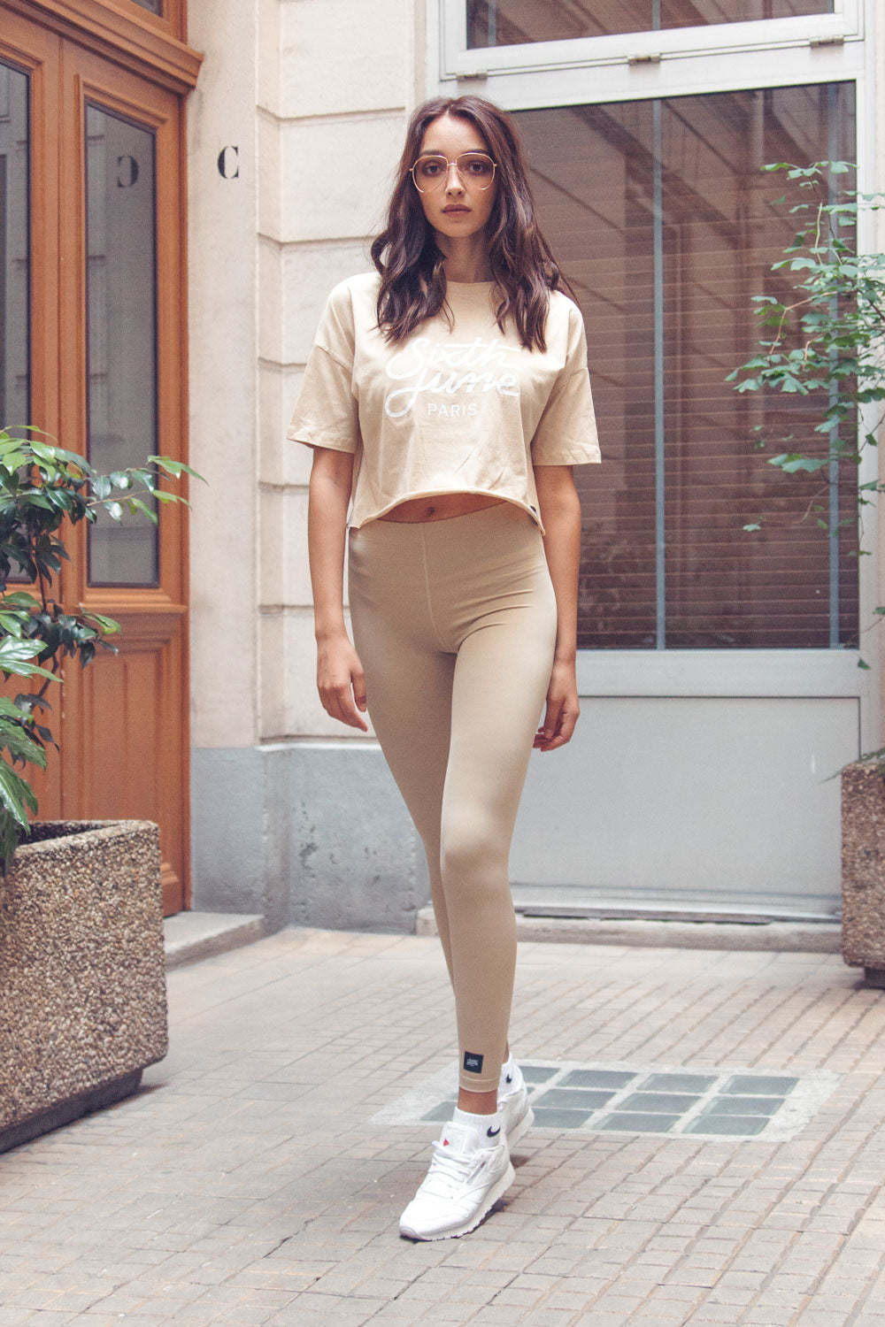 Sixth June - Legging elastique beige