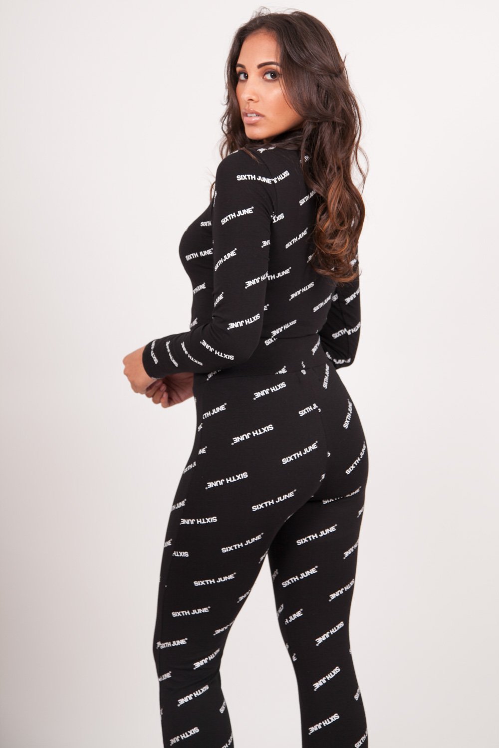 Legging imprimés all-over noir