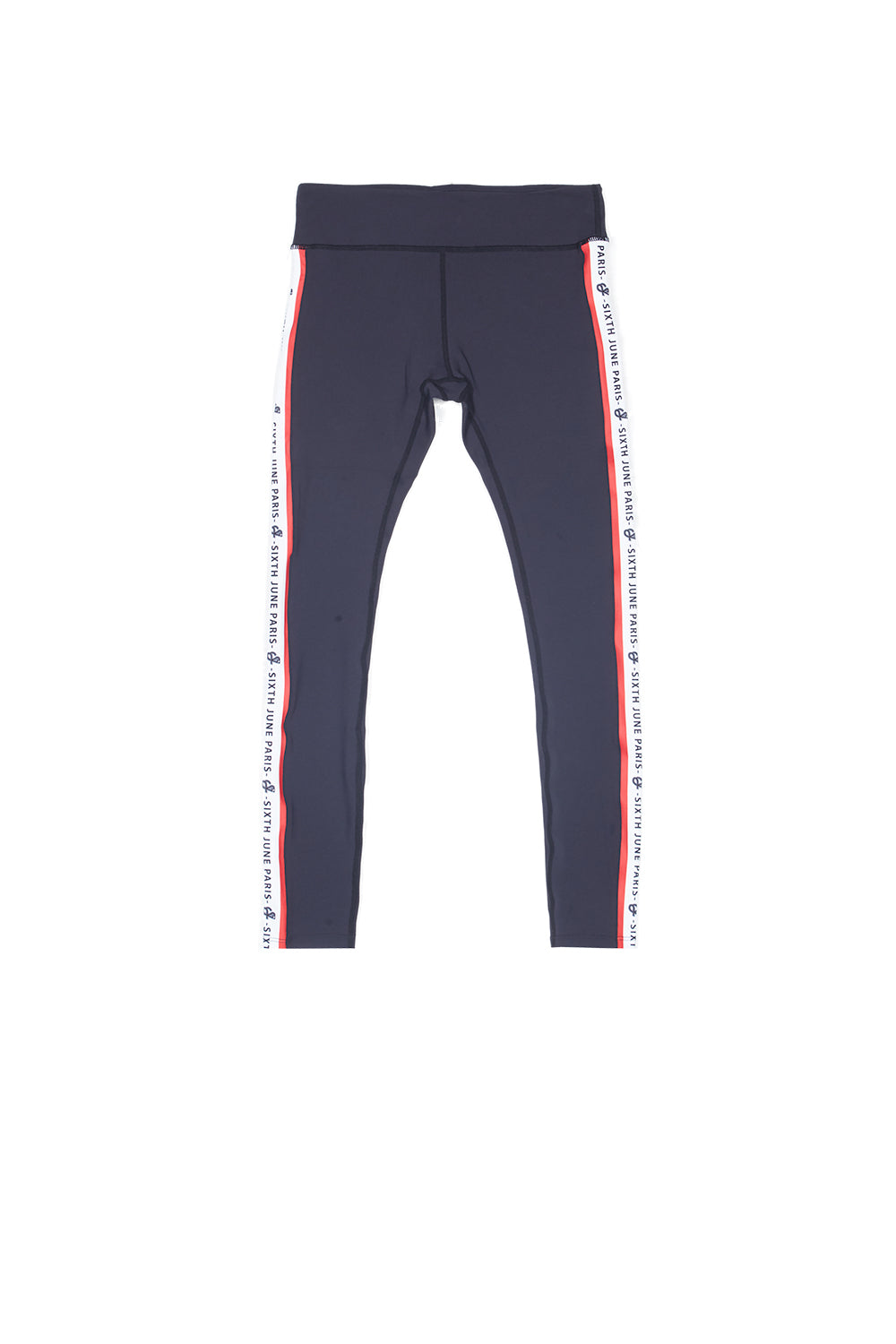 Sixth June - Legging bande sport logo noir
