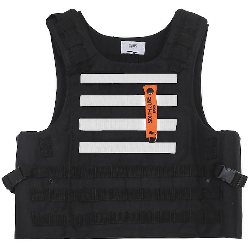 Sixth June - Veste tactique toile clip Noir blanc