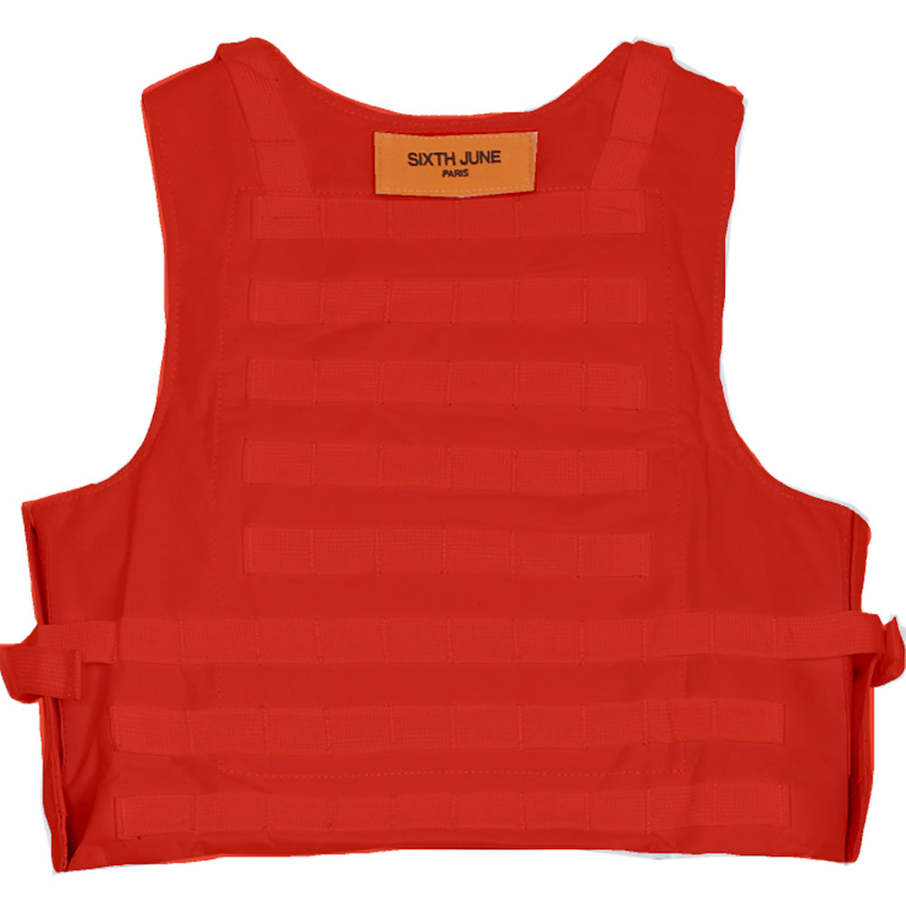 Sixth June - Veste tactique toile clip rouge