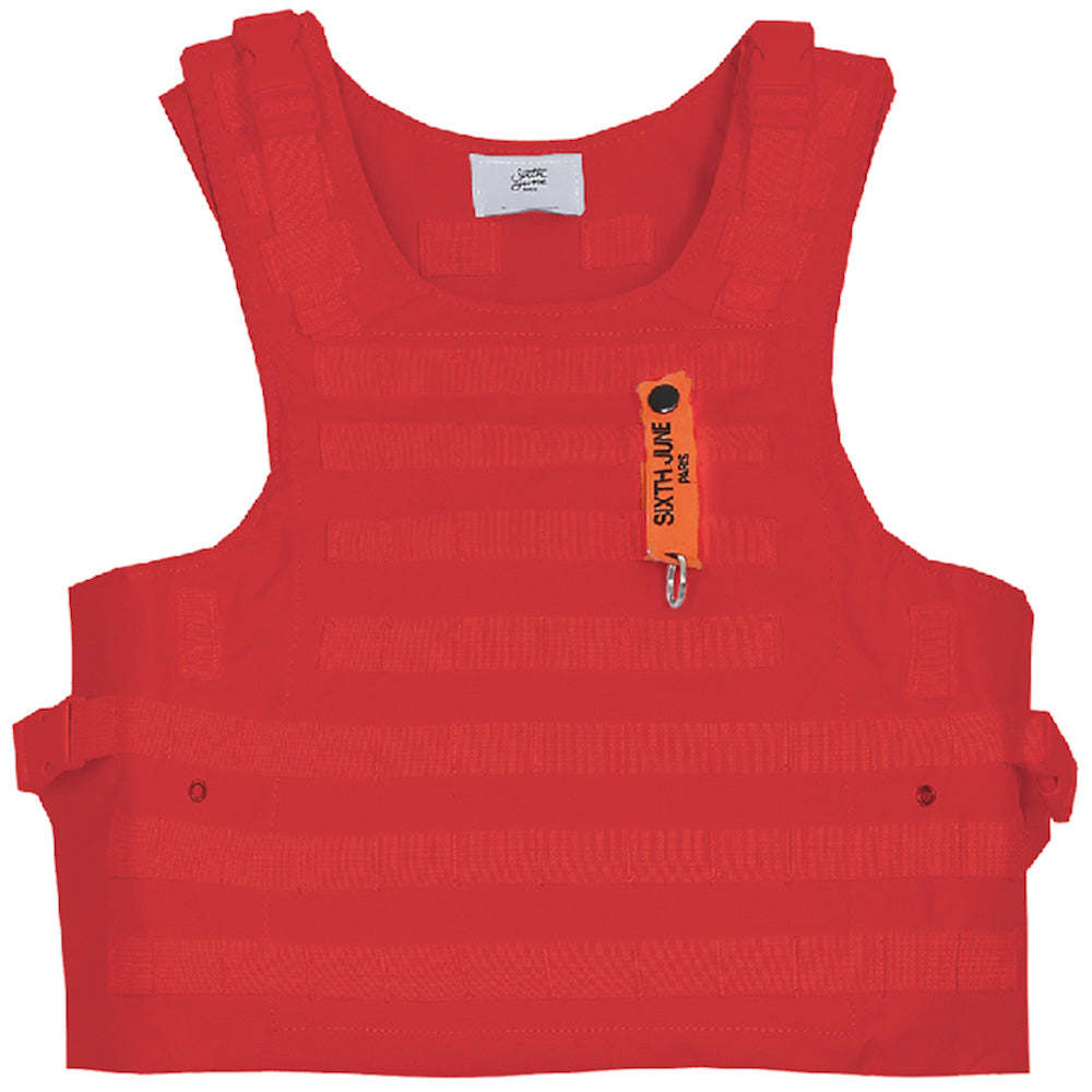 Sixth June - Veste tactique toile clip rouge