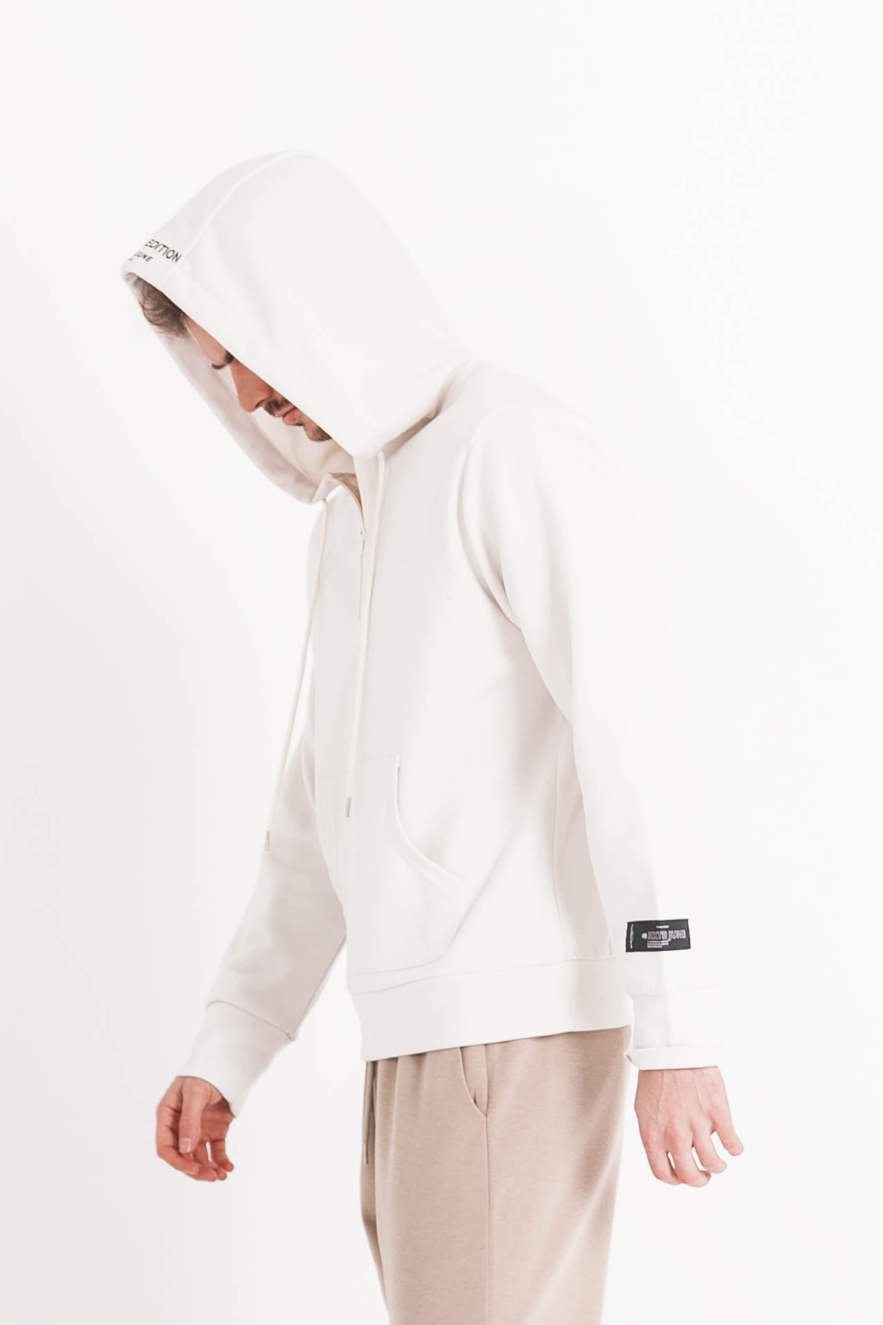 Sixth June - Sweat à capuche limited edition zip blanc cassé