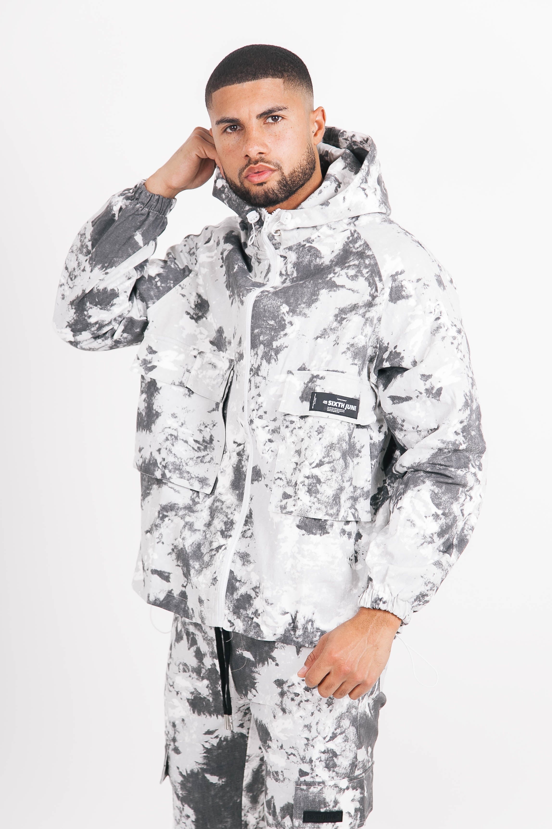 Sixth June - Veste montagne cargo Gris