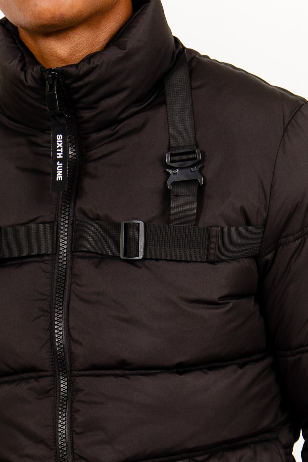 Sixth June - Doudoune courte tactique noir