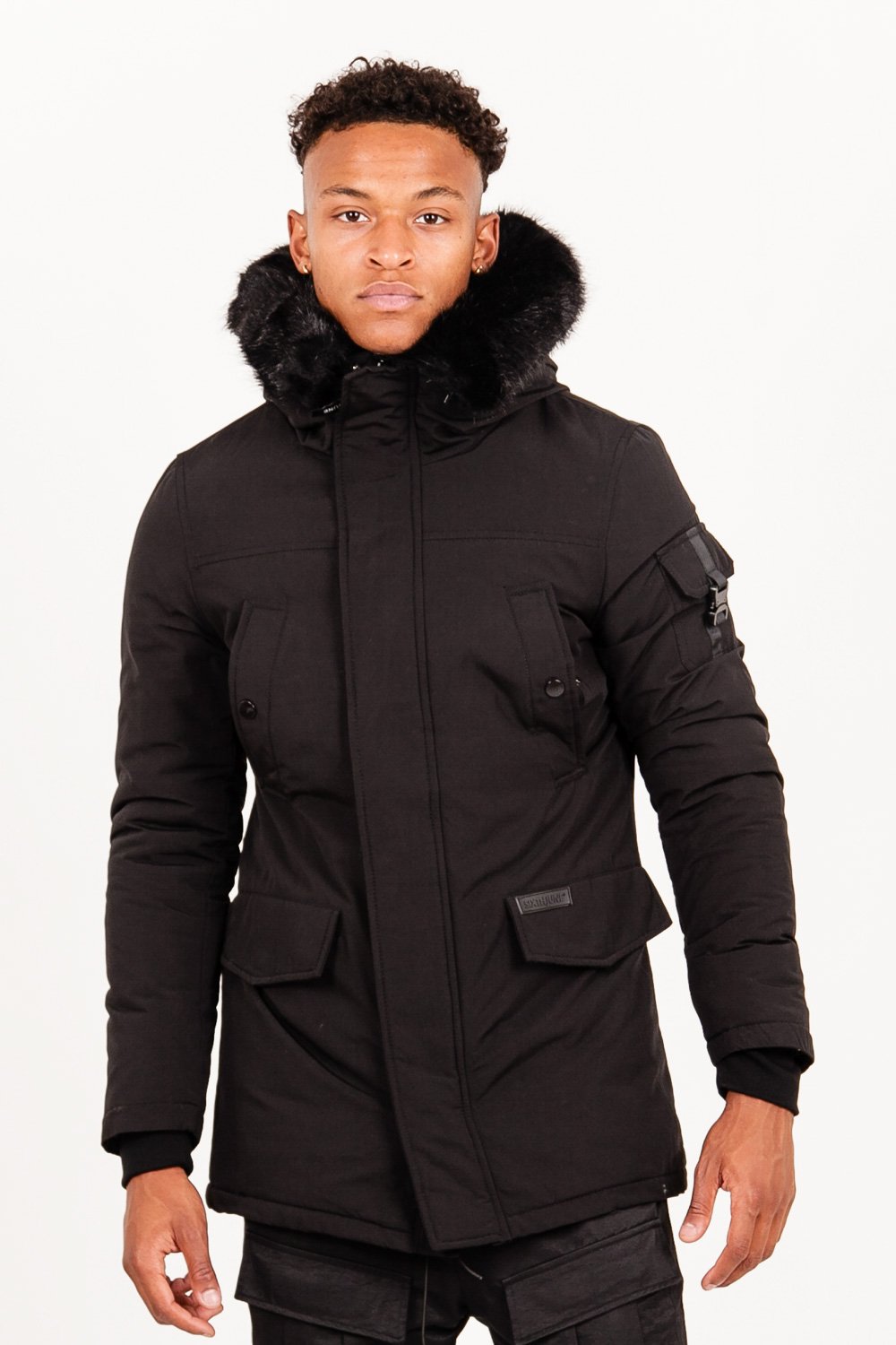 Sixth June - Parka fourrure déperlante Noir