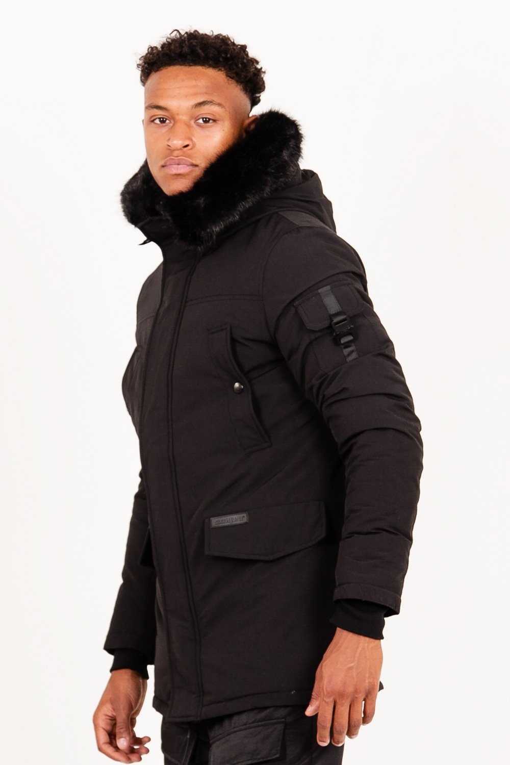 Sixth June - Parka fourrure déperlante Noir