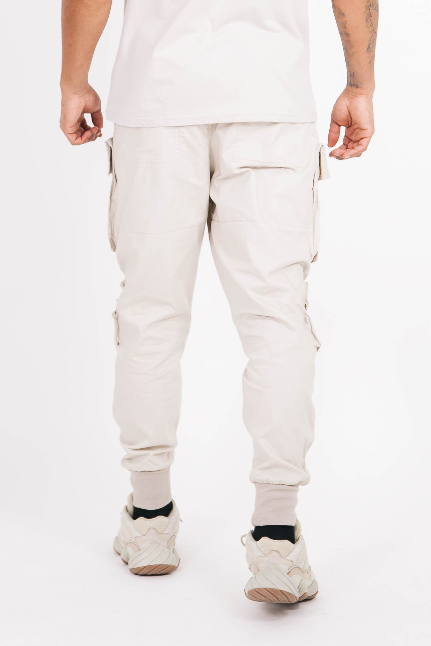 Sixth June - Pantalon cargo tactique poches beige clair