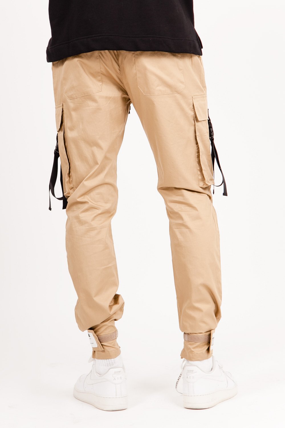 Sixth June - Pantalon cargo sangles Beige